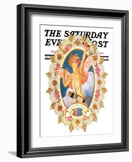 "St. Valentine," Saturday Evening Post Cover, February 15, 1936-Joseph Christian Leyendecker-Framed Giclee Print