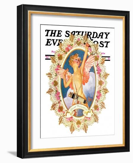 "St. Valentine," Saturday Evening Post Cover, February 15, 1936-Joseph Christian Leyendecker-Framed Giclee Print