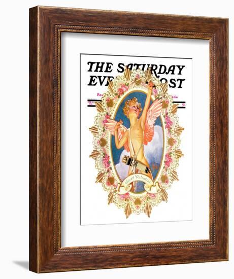 "St. Valentine," Saturday Evening Post Cover, February 15, 1936-Joseph Christian Leyendecker-Framed Giclee Print