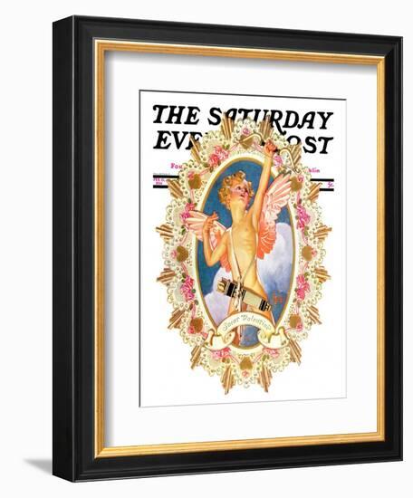 "St. Valentine," Saturday Evening Post Cover, February 15, 1936-Joseph Christian Leyendecker-Framed Giclee Print