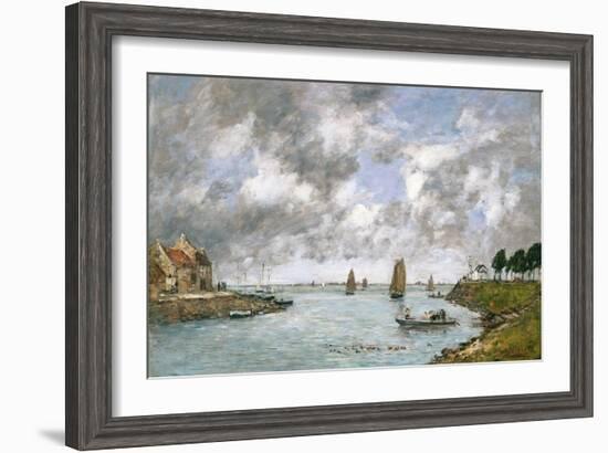 St. Valery on the Somme, 1891-Eugène Boudin-Framed Giclee Print