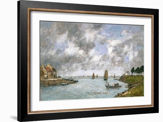 St. Valery on the Somme, 1891-Eugène Boudin-Framed Giclee Print