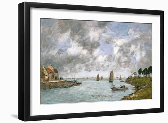 St. Valery on the Somme, 1891-Eugène Boudin-Framed Giclee Print