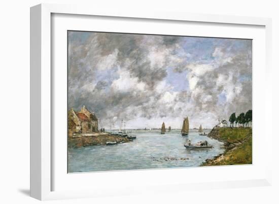 St. Valery on the Somme, 1891-Eugène Boudin-Framed Giclee Print