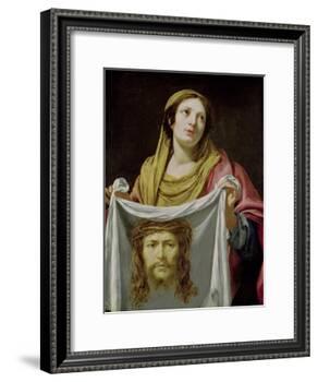 St. Veronica Holding the Holy Shroud-Simon Vouet-Framed Giclee Print