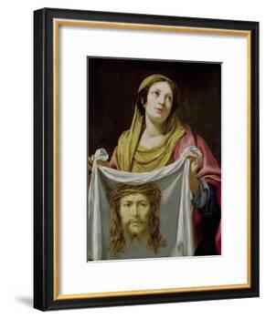 St. Veronica Holding the Holy Shroud-Simon Vouet-Framed Giclee Print