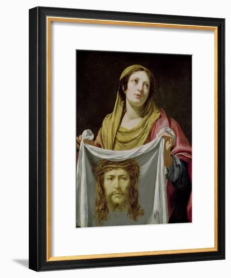 St. Veronica Holding the Holy Shroud-Simon Vouet-Framed Giclee Print