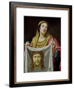 St. Veronica Holding the Holy Shroud-Simon Vouet-Framed Giclee Print