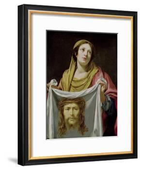St. Veronica Holding the Holy Shroud-Simon Vouet-Framed Giclee Print