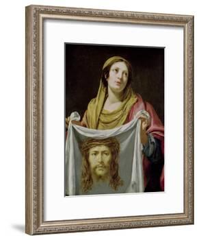 St. Veronica Holding the Holy Shroud-Simon Vouet-Framed Giclee Print