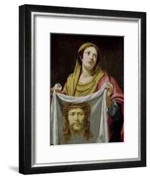 St. Veronica Holding the Holy Shroud-Simon Vouet-Framed Giclee Print