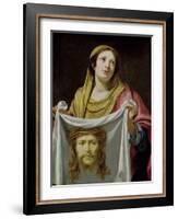 St. Veronica Holding the Holy Shroud-Simon Vouet-Framed Giclee Print