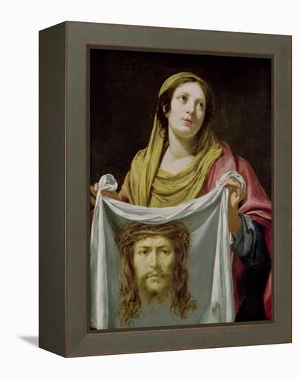 St. Veronica Holding the Holy Shroud-Simon Vouet-Framed Premier Image Canvas