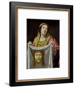 St. Veronica Holding the Holy Shroud-Simon Vouet-Framed Giclee Print