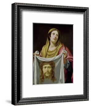 St. Veronica Holding the Holy Shroud-Simon Vouet-Framed Giclee Print