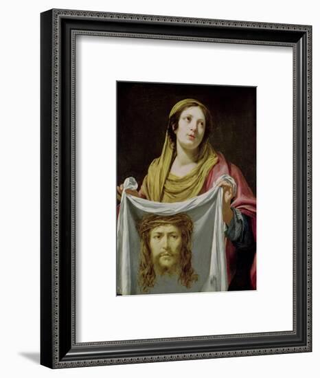 St. Veronica Holding the Holy Shroud-Simon Vouet-Framed Giclee Print