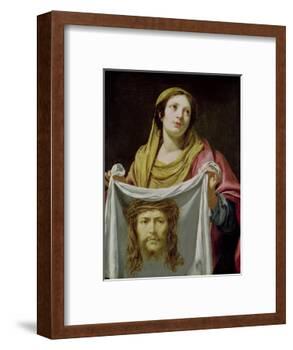 St. Veronica Holding the Holy Shroud-Simon Vouet-Framed Giclee Print