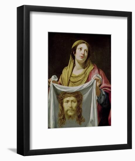 St. Veronica Holding the Holy Shroud-Simon Vouet-Framed Giclee Print