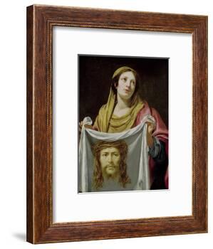 St. Veronica Holding the Holy Shroud-Simon Vouet-Framed Giclee Print