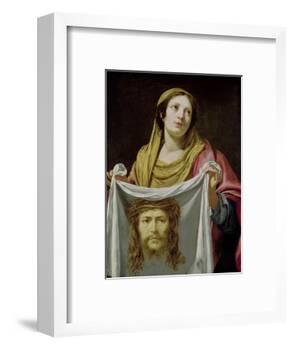 St. Veronica Holding the Holy Shroud-Simon Vouet-Framed Giclee Print