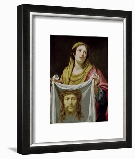 St. Veronica Holding the Holy Shroud-Simon Vouet-Framed Giclee Print