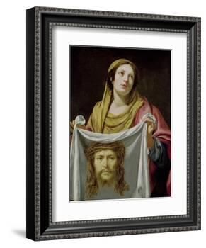 St. Veronica Holding the Holy Shroud-Simon Vouet-Framed Giclee Print