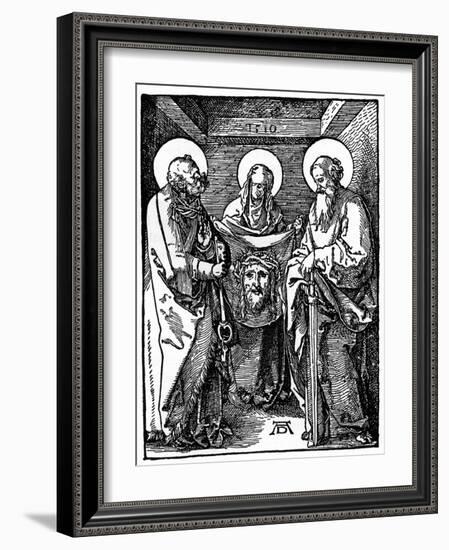 St Veronica with the Sudarium Between St Peter and Paul, 1510-Albrecht Durer-Framed Giclee Print