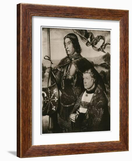 St Victor and a Donor-Hugo van der Goes-Framed Giclee Print