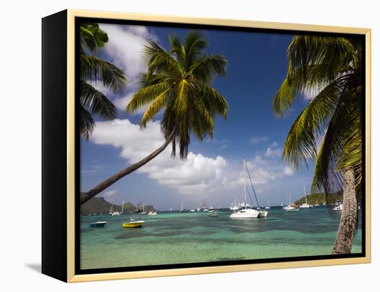 St. Vincent and the Grenadines, Bequia, Port Elizabeth, Admiralty Bay-Walter Bibikow-Framed Premier Image Canvas