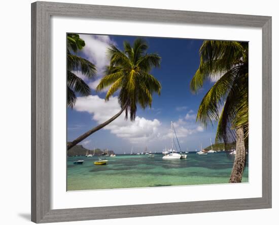 St. Vincent and the Grenadines, Bequia, Port Elizabeth, Admiralty Bay-Walter Bibikow-Framed Photographic Print