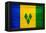 St. Vincent And The Grenadines Flag Design with Wood Patterning - Flags of the World Series-Philippe Hugonnard-Framed Stretched Canvas