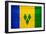 St. Vincent And The Grenadines Flag Design with Wood Patterning - Flags of the World Series-Philippe Hugonnard-Framed Art Print