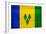 St. Vincent And The Grenadines Flag Design with Wood Patterning - Flags of the World Series-Philippe Hugonnard-Framed Art Print