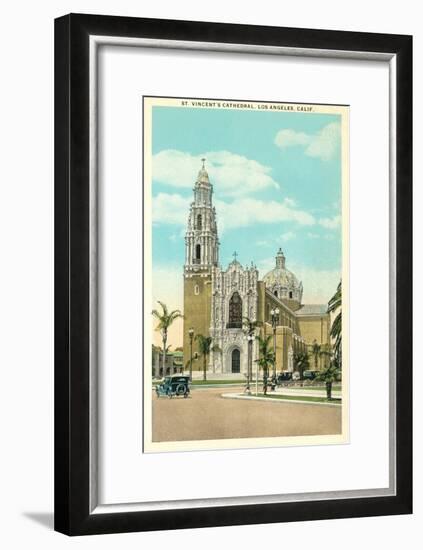 St. Vincent's Cathedral, Los Angeles, California-null-Framed Art Print