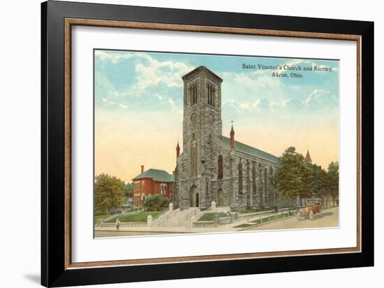 St. Vincent's Church, Akron, Ohio-null-Framed Art Print