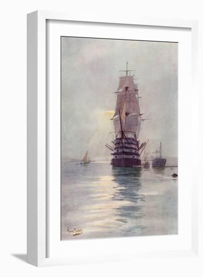 St Vincent Sailing Ship-Maurice Randall-Framed Art Print