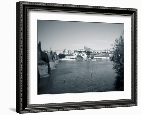 St, Vitus Cathedral and Vltava River, Prague, Czech Republic-Jon Arnold-Framed Photographic Print