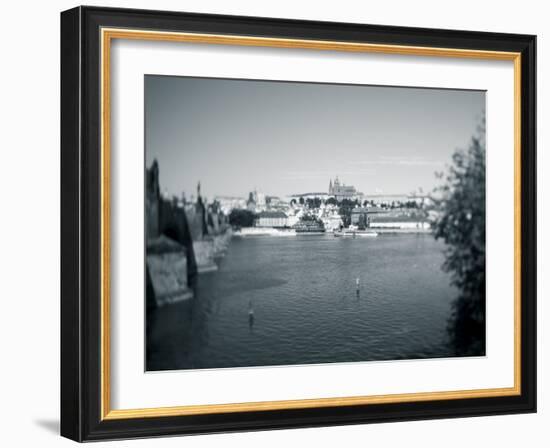 St, Vitus Cathedral and Vltava River, Prague, Czech Republic-Jon Arnold-Framed Photographic Print