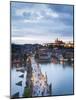 St Vitus Cathedral, Charles Bridge, River Vltava, UNESCO World Heritage Site, Prague Czech Republic-Gavin Hellier-Mounted Photographic Print