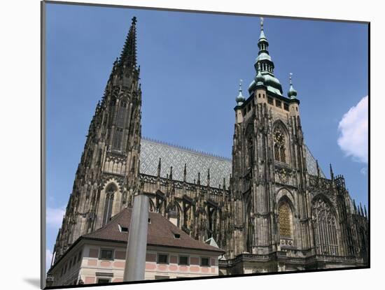St Vitus Cathedral, Prague, Czech Republic-Peter Thompson-Mounted Photographic Print