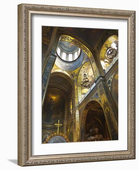 St. Vladimir's Cathedral Interior, Kiev, Ukraine, Europe-Graham Lawrence-Framed Photographic Print