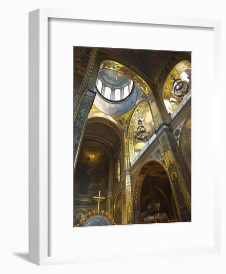 St. Vladimir's Cathedral Interior, Kiev, Ukraine, Europe-Graham Lawrence-Framed Photographic Print