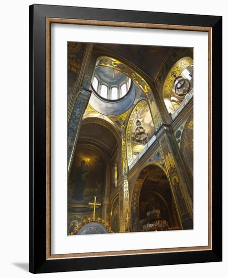 St. Vladimir's Cathedral Interior, Kiev, Ukraine, Europe-Graham Lawrence-Framed Photographic Print