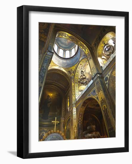 St. Vladimir's Cathedral Interior, Kiev, Ukraine, Europe-Graham Lawrence-Framed Photographic Print