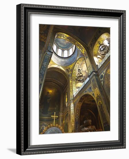 St. Vladimir's Cathedral Interior, Kiev, Ukraine, Europe-Graham Lawrence-Framed Photographic Print