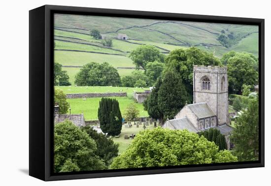 St. Wilfrids Church in the Village of Burnsall in Wharfedale, Yorkshire Dales, Yorkshire, England-Mark Sunderland-Framed Premier Image Canvas