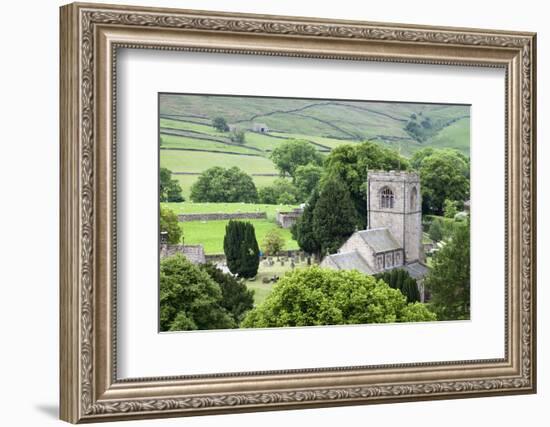 St. Wilfrids Church in the Village of Burnsall in Wharfedale, Yorkshire Dales, Yorkshire, England-Mark Sunderland-Framed Photographic Print