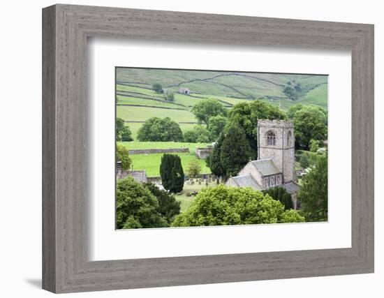 St. Wilfrids Church in the Village of Burnsall in Wharfedale, Yorkshire Dales, Yorkshire, England-Mark Sunderland-Framed Photographic Print