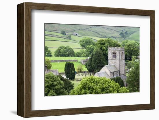 St. Wilfrids Church in the Village of Burnsall in Wharfedale, Yorkshire Dales, Yorkshire, England-Mark Sunderland-Framed Photographic Print