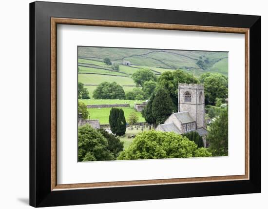 St. Wilfrids Church in the Village of Burnsall in Wharfedale, Yorkshire Dales, Yorkshire, England-Mark Sunderland-Framed Photographic Print